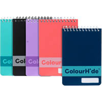 colourhide my pocket notebook 96 page 112 x 77mm assorted pack 5