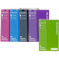 colourhide reporter notebook 200 page assorted