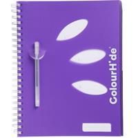 colourhide 3 subject notebook a4 150 leaf assorted colours