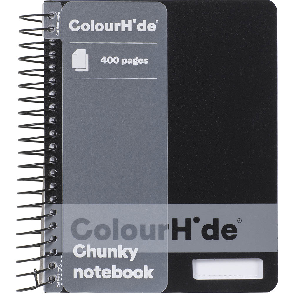 Image for COLOURHIDE MY CHUNKY NOTEBOOK 400 PAGE BLACK from OFFICE NATIONAL CANNING VALE