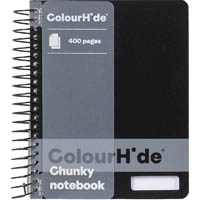 colourhide my chunky notebook 400 page black