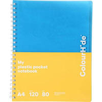 colourhide my 4-pocket notebook 120 page a4 assorted