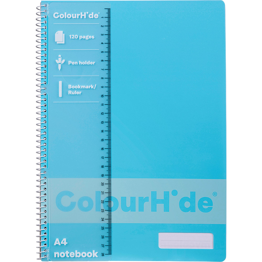 Image for COLOURHIDE NOTEBOOK 120 PAGES A4 SKY BLUE from Surry Office National