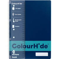 colourhide lecture notebook 140 page a4 navy