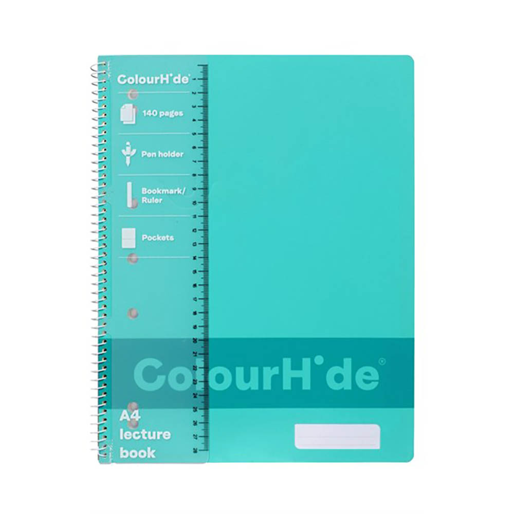 Image for COLOURHIDE LECTURE BOOK 140 PAGES A4 SKY BLUE from Complete Stationery Office National (Devonport & Burnie)