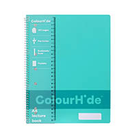 colourhide lecture book 140 pages a4 sky blue