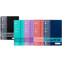 colourhide lecture notebook 140 page a4 assorted