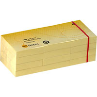 marbig repositional notes 100 sheet 40 x 50mm yellow pack 12