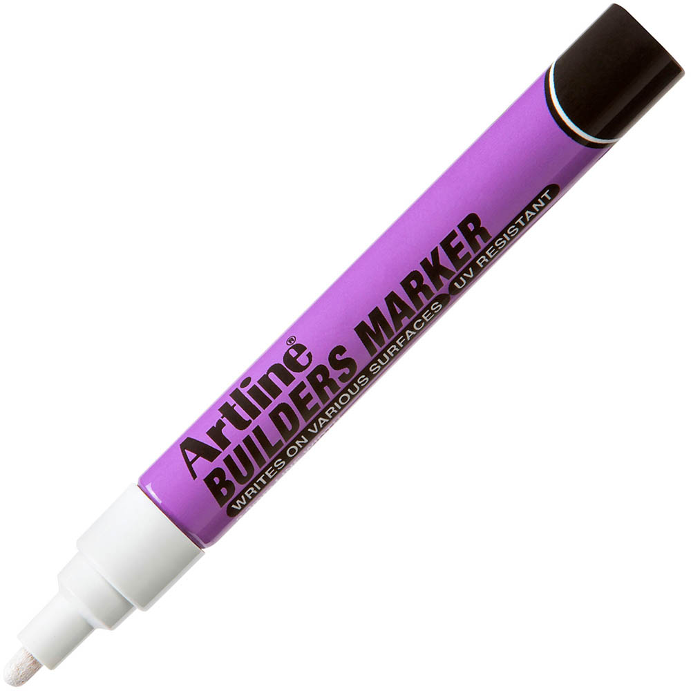 Image for ARTLINE BUILDERS PERMANENT MARKER BULLET 1.5MM WHITE from Surry Office National
