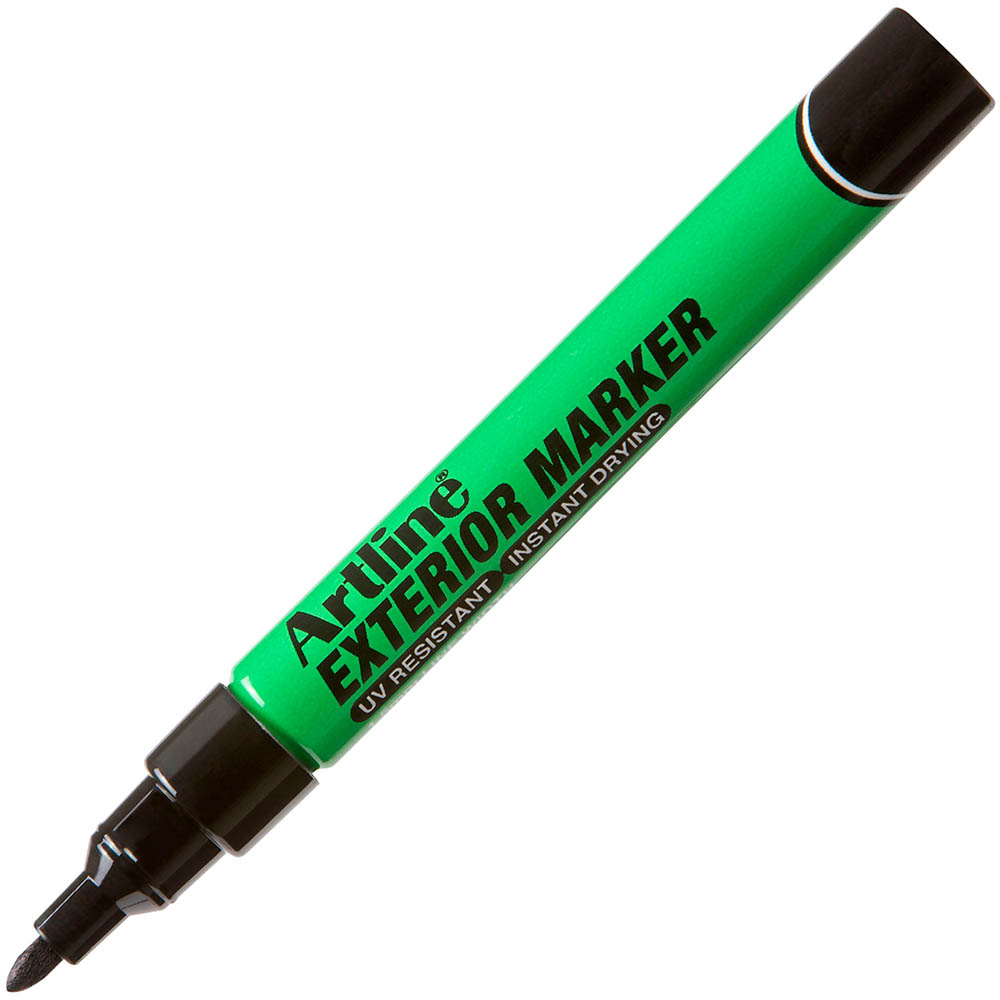 Image for ARTLINE EXTERIOR PERMANENT MARKER BULLET 1.5MM BLACK from Surry Office National