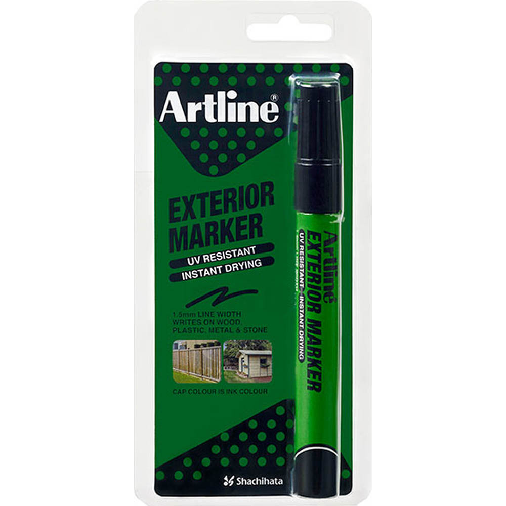 Image for ARTLINE EXTERIOR PERMANENT MARKER BULLET 1.5MM BLACK HANGSELL from PaperChase Office National