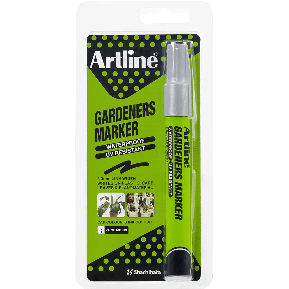 Image for ARTLINE GARDENERS PERMANENT MARKER BULLET 1.5MM SILVER HANGSELL from Discount Office National