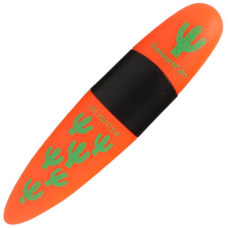 Image for COLOURHIDE DESIGNER HIGHLIGHTER CHISEL QUIRKY ORANGE from Surry Office National