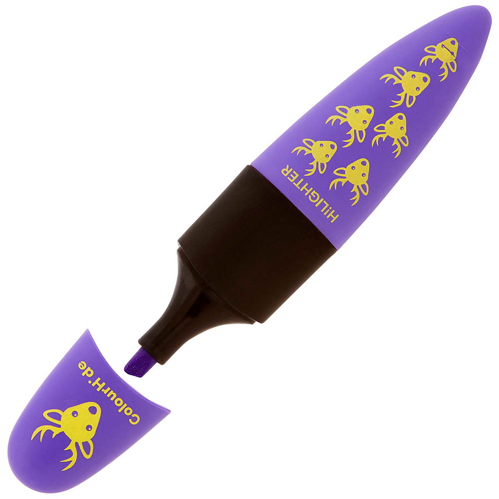 Image for COLOURHIDE DESIGNER HIGHLIGHTER CHISEL QUIRKY PURPLE from Surry Office National
