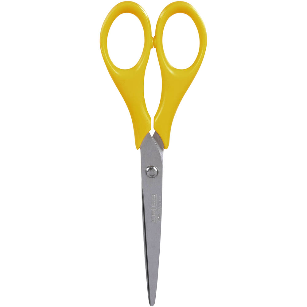 Image for CELCO SCISSORS RIGHT HANDED STAINLESS STEEL 165MM YELLOW from Two Bays Office National