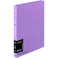colourhide display book refillable 20 pocket purple