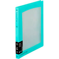 colourhide display book refillable insert 20 pocket a4 aqua