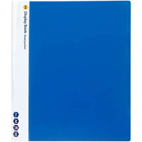 marbig display book non-refillable spine insert 40 pocket a4 blue