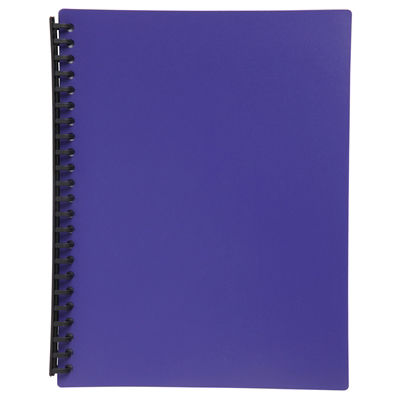 Image for MARBIG DISPLAY BOOK REFILLABLE 20 POCKET A4 PURPLE from BACK 2 BASICS & HOWARD WILLIAM OFFICE NATIONAL