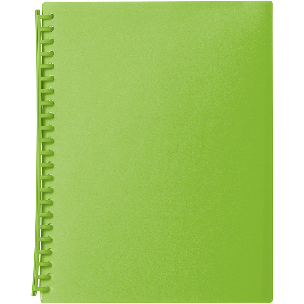Image for MARBIG DISPLAY BOOK REFILLABLE 20 POCKET A4 LIME from Emerald Office Supplies Office National