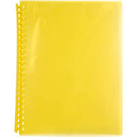 marbig display book refillable 20 pocket a4 summer yellow