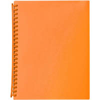 marbig display book refillable 20 pocket a4 orange