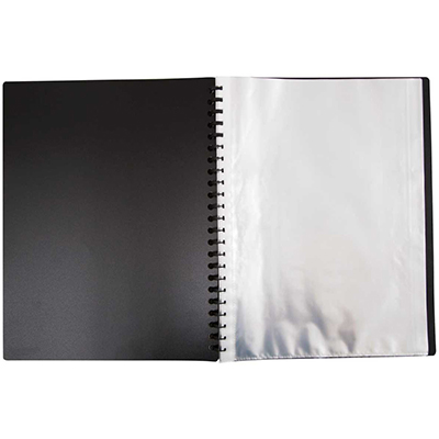 Image for MARBIG DISPLAY BOOK REFILLABLE 40 POCKET A4 BLACK from Copylink Office National