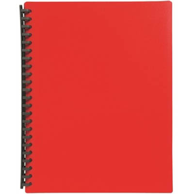 Image for MARBIG DISPLAY BOOK REFILLABLE 40 POCKET A4 RED from PaperChase Office National