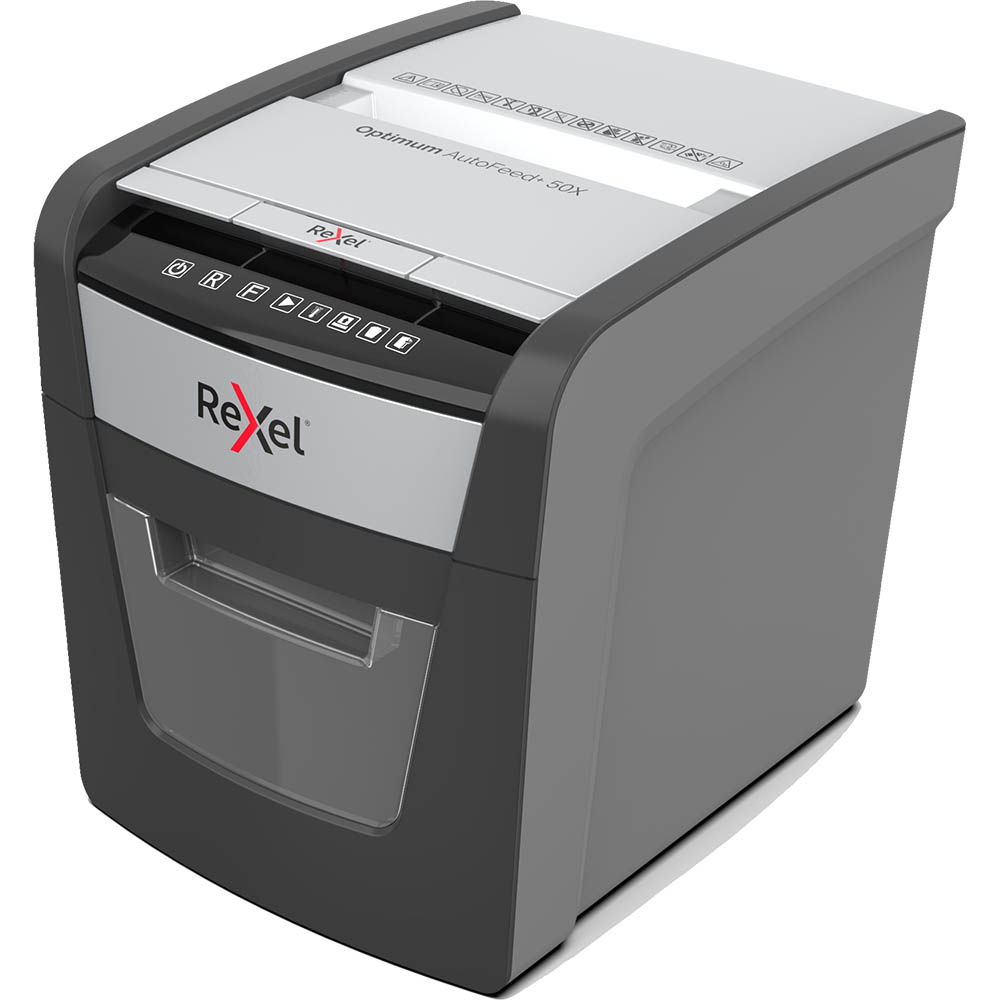 Image for REXEL 50X OPTIMUM AUTO+ CROSS CUT SHREDDER from OFFICE NATIONAL CANNING VALE