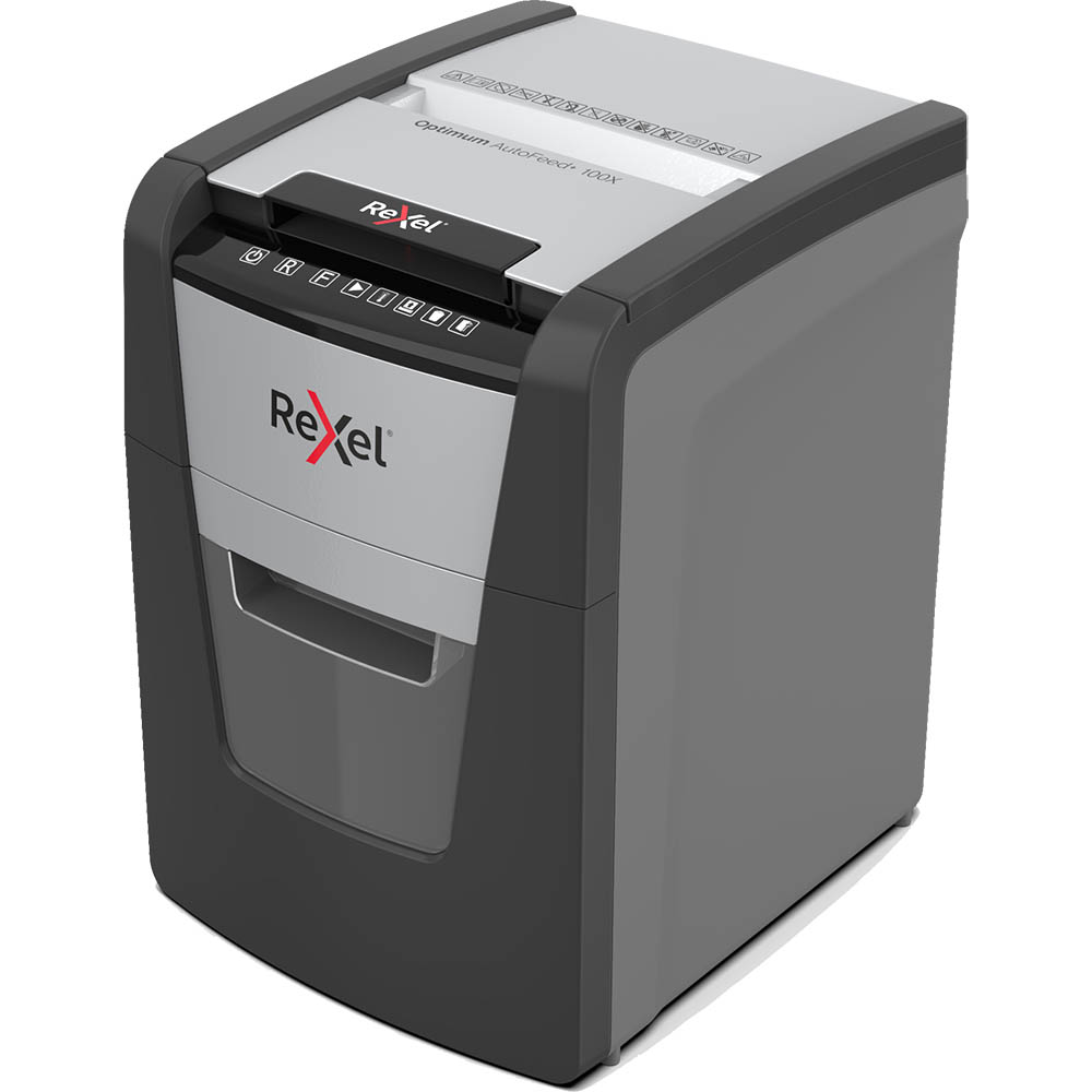 Image for REXEL 100X OPTIMUM AUTO+ CROSS CUT SHREDDER from PaperChase Office National