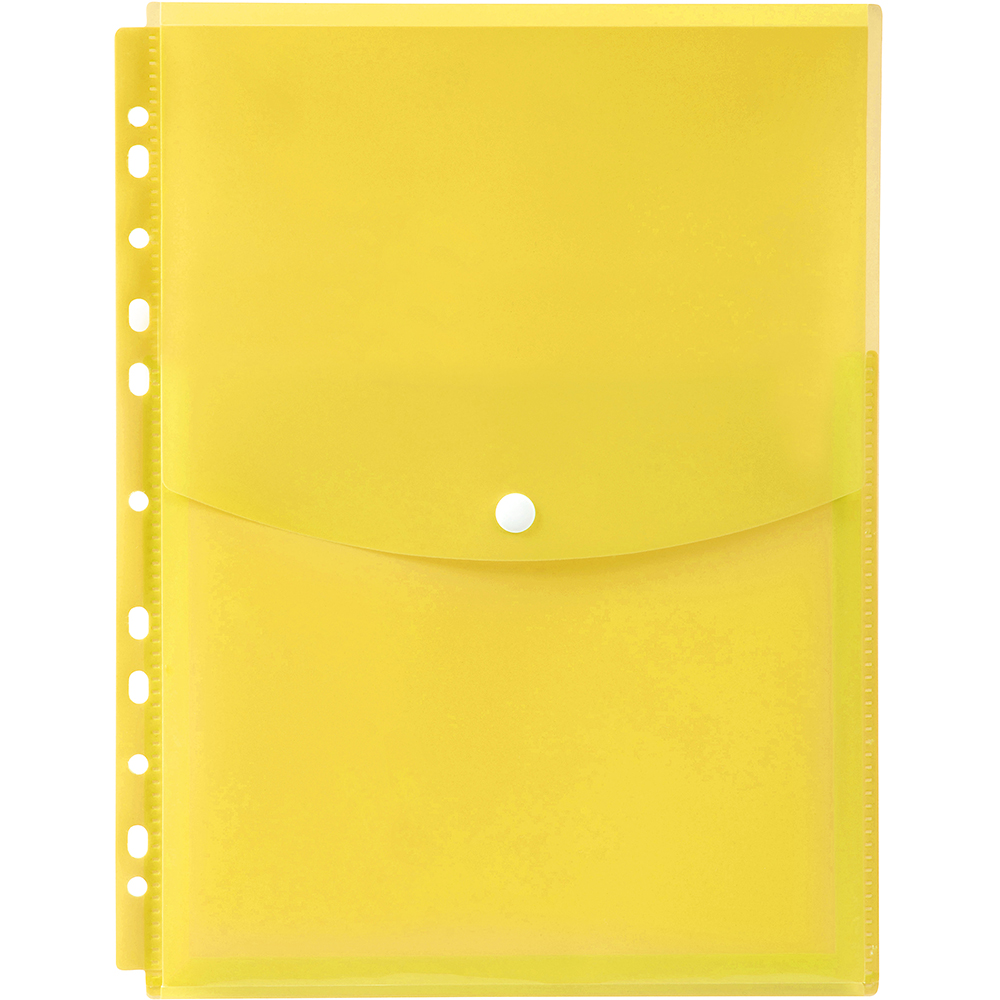 Image for MARBIG BINDER POCKET TOP OPENING A4 YELLOW from Ezi Office Supplies Gold Coast Office National