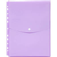 marbig binder wallet top open a4 pastel purple