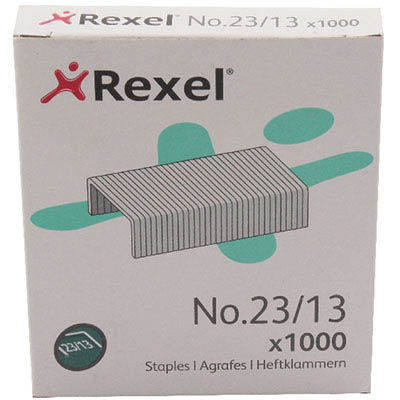 Image for REXEL STAPLES 23/13 BOX 1000 from OFFICE NATIONAL CANNING VALE
