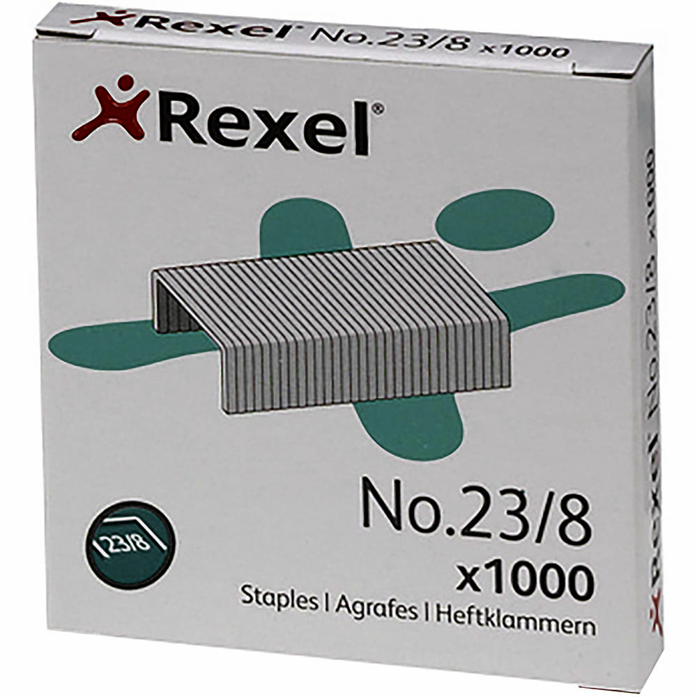 Image for REXEL STAPLES 23/8 PACK 1000 from Ezi Office National Tweed
