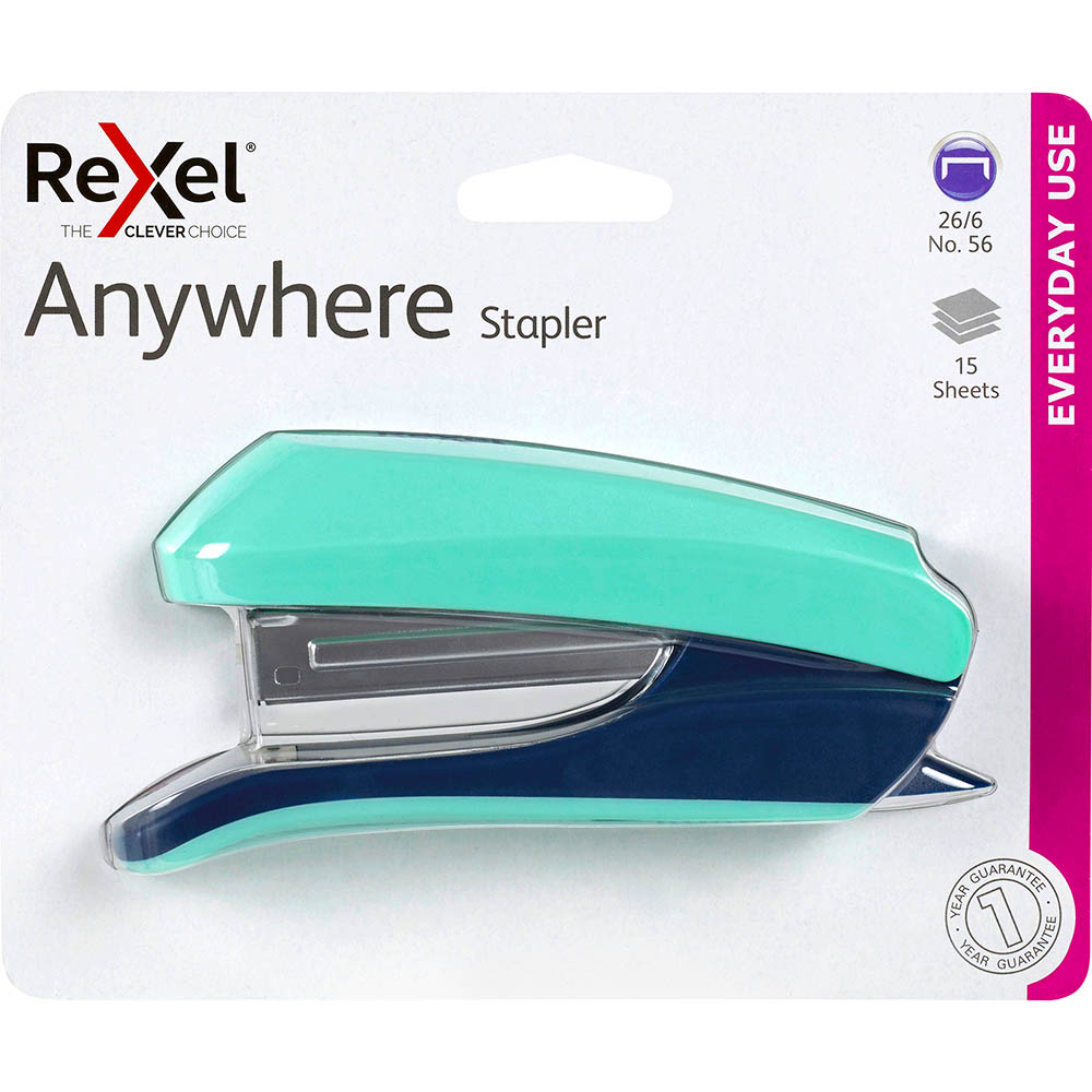 Image for REXEL ANYWHERE STAPLER GREEN from Ezi Office National Tweed