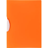 marbig summer colour swing clip report cover a4 orange