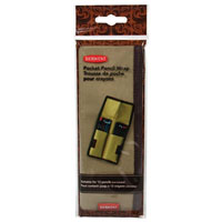 derwent pocket wrap pencil case 80 x 12 x 250mm light brown
