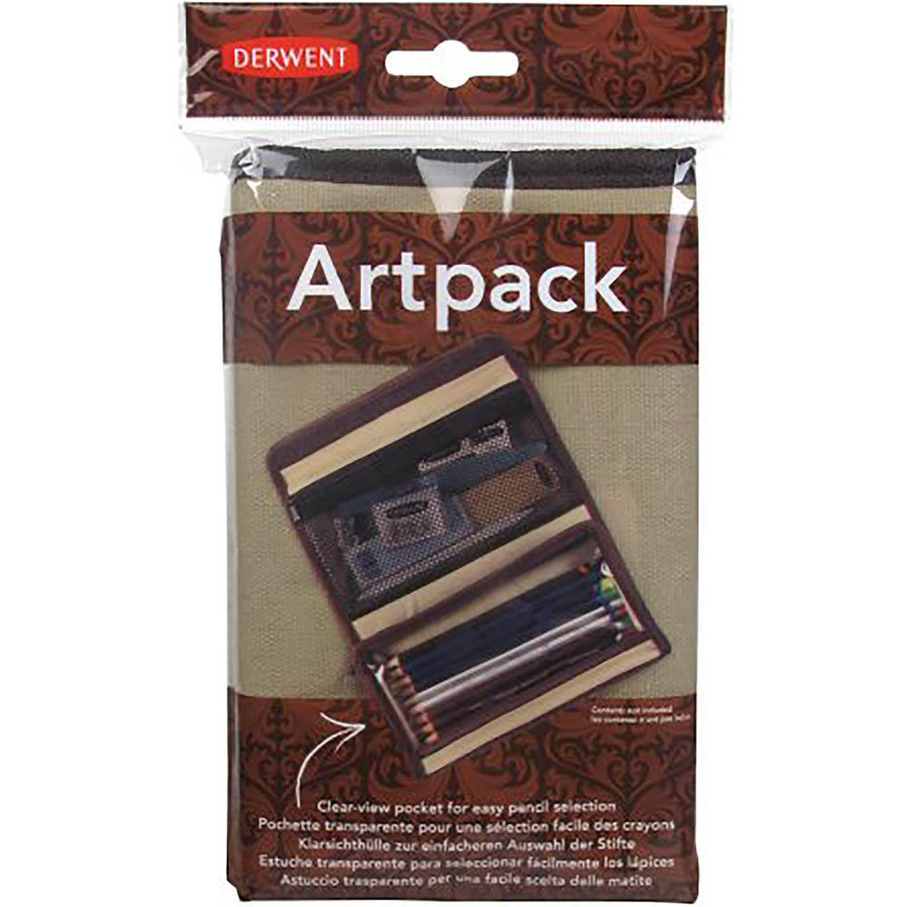 Image for DERWENT ART PACK PENCIL CASE 115 X 200 X 200MM LIGHT BROWN from Surry Office National