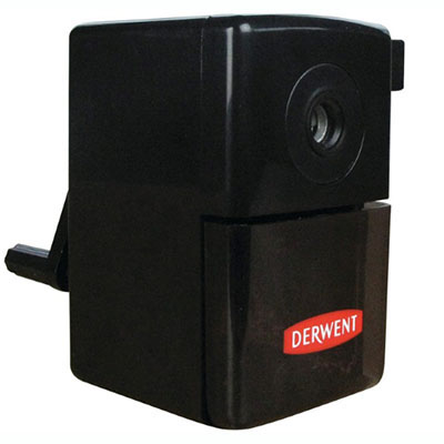 Image for DERWENT SUPER POINT MINI MANUAL PENCIL SHARPENER 1-HOLE BLACK from Ezi Office Supplies Gold Coast Office National