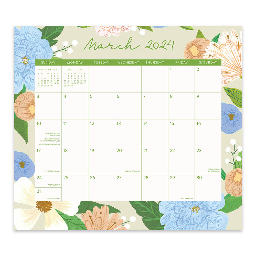 Image for ORANGE CIRCLE 24126 MAGNETIC MONTHLY PAD BELLA FLORA from Aztec Office National
