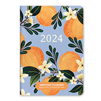 Image for ORANGE CIRCLE 24370 MONTHLY POCKET PLANNER FRUIT AND FLORA from Surry Office National