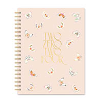 orange circle 24426 extra large spiral planner butterfly effect