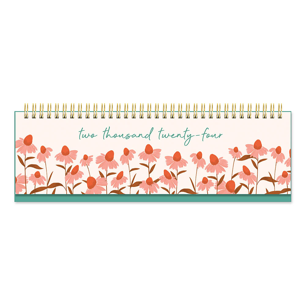 Image for ORANGE CIRCLE 24551 WEEKLY KEYBOARD EASEL CALENDAR FLOWER FIELD from Discount Office National