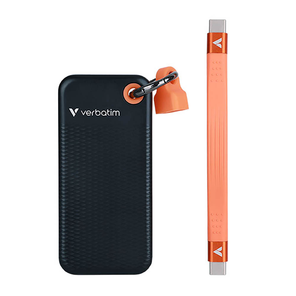 VERBATIM POCKET SSD USB 3.2 GEN 2 1TB BLACK/ORANGE |  | 7120164