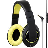 kensington headphones with inline mic and volume control green