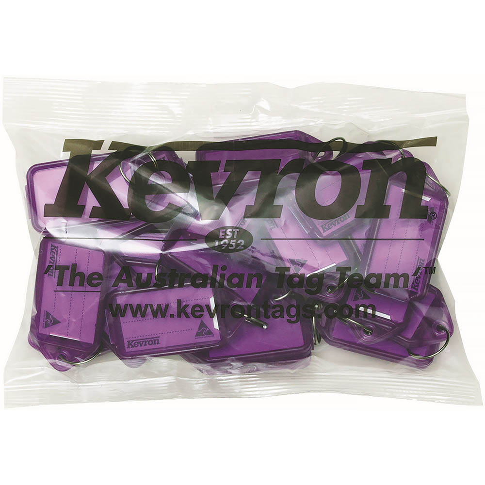 Image for KEVRON ID30 GIANT KEYTAGS LILAC BAG 25 from Axsel Office National