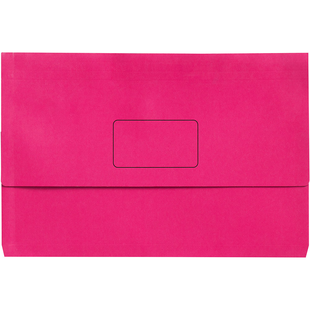 Image for MARBIG SLIMPICK DOCUMENT WALLET FOOLSCAP BRIGHT PINK from PaperChase Office National