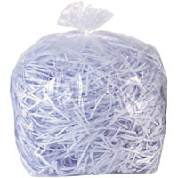 rexel as100 shredder bags 40 litre clear pack 100