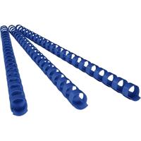 rexel plastic binding comb round 21 loop 9.5mm a4 blue box 100