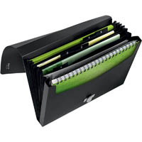 leitz recycled expanding file 5-pocket pp a4 black